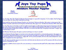 Tablet Screenshot of joystoypups.com